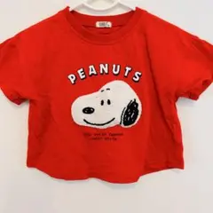 PEANUTS スヌーピー 赤 Tシャツ　90
