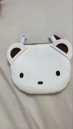 ファミリア クマの顔デザイン ポーチ