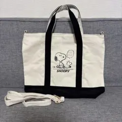 SNOOPY トートバッグ ショルダー紐付き　新品未使用