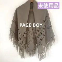 未使用品 PAGE BOY ページボーイ ストール ショール ベージュ 花