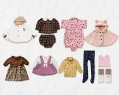 4万円相当 bebe reductionブランドベビー服10点まとめて70-90