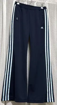 adidas アディダス ジャージ レディース　水色&白ライン