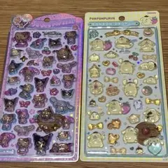 サンリオ　うるちゅるポップシール　ボンボンドロップシール　日焼けキティ　サンリオ