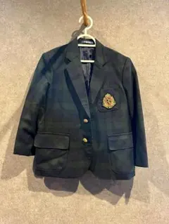 卒園入学　フォーマル　チェックジャケット　120