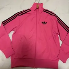 adidas トラックジャケット ピンク ブラックのサムネイル