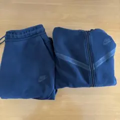Nike ブラックウェットパンツ & ジップアップパーカー セット