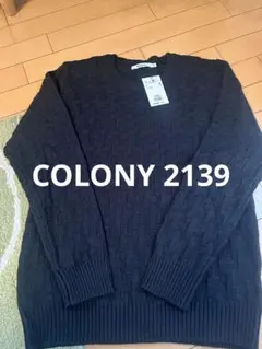 新品　COLONY 2139 ブラックニット M 長袖　黒