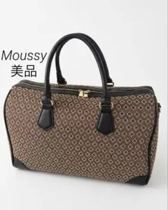 MOUSSY モノグラム ボストンバッグ Lサイズ 旅行バッグ MOUSSY（マウジー）の「MONOGRAM BOSTON バッグ(L)（ボストンバッグ