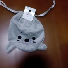 Seriaふわふわ AZARASHI 巾着 ポーチのサムネイル