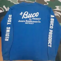 BUCO ブコ　両面ロゴ　スリーブロゴ　ロンT　リアルマッコイ