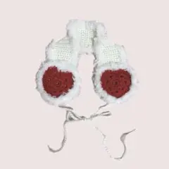 イヤーマフ　ヘッドドレス　ハンドメイド　編み物 ‪