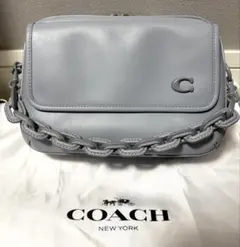 未使用 COACH チャーター クロスボディ 19 グレー 付属品完備 - メルカリ