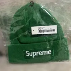 Supreme New Era® Box Logo Beanie Green