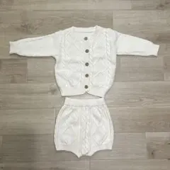 【送料込み】　ニットカーディガン　セットアップ