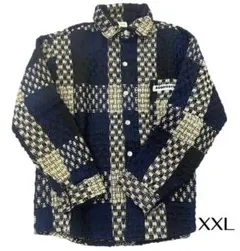 メンズ アウター チェック柄 ジャケット XXL