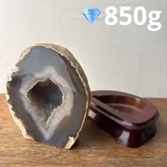 ブラジル 天然石 瑪瑙 アゲート ジオード 晶洞 ブックエンド 置物 鑑賞石のサムネイル