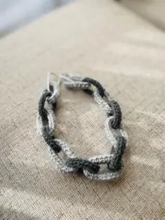 ウォレットチェーン 毛糸 手編み ハンドメイド