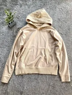 レスピーギ Respighi premium 切替 ニット パーカー ケーブル編