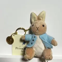 万博　エキスポイギリス館　ピーターラビット ぬいぐるみキーホルダー　メダル付き
