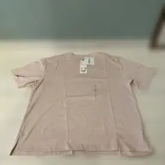 UNIQLO エアリズムコットンTシャツ ピンク　L