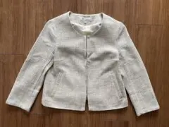 ロペピクニック　ツイード　ノーカラージャケット　36 セレモニー　フォーマル