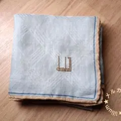dunhill メンズ ハンカチ ブルー系 使用品