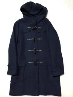 GU ネイビー フード付き ダッフルコートS