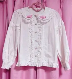 レースブラウス 長袖