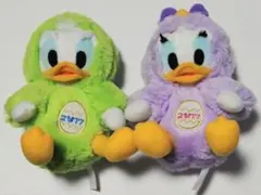 ドナルド デイジー 酉年 干支 2017 ぬいぐるみ バッジ セット