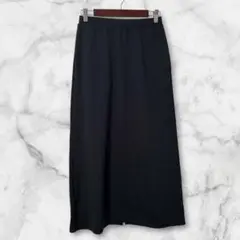 UNIQLO Mサイズ 黒 タイトスカート ロング丈 スリット入り