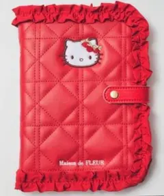 Maison de FLEUR×HELLO KITTY いちごマルチケースRED