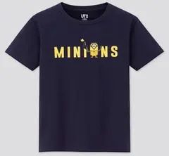 ユニクロ キッズ ミニオンズ Tシャツ ネイビー 110cm