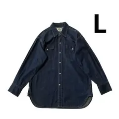 90s Levi’s 리바이스 웨스턴 데님 셔츠 L 전체 스냅