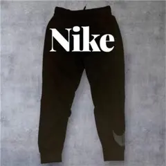 希少デザイン NIKE Dri-FIT スウェットパンツ Mブラック ビッグロゴ