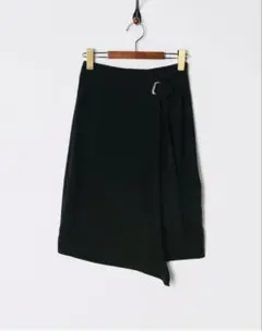 Vicky ダブルクロス ラップスカート　ブラック黒のサムネイル