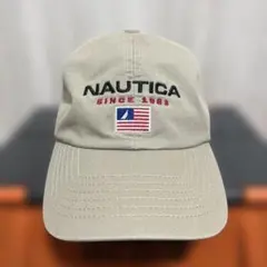 【NAUTICA】ロゴデザイン6パネルコットンキャップ