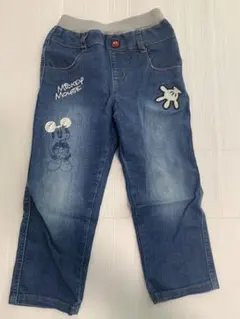 キッズ デニムパンツ Mickyジーンズ 100 新学期【最終値下げ4/11迄】のサムネイル