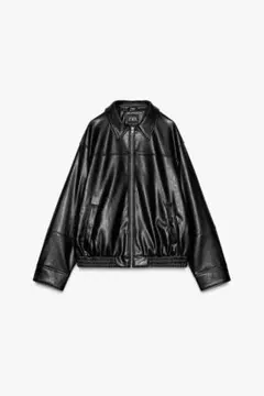 2025年最新】zara フェイクレザーボンバージャケットの人気