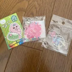 アクリルキーホルダー、おぱんちゅうさぎステッカーセット