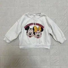 ディズニー　100cm 長袖トレーナー　スウェット　mtm ミッキーミニーマウス