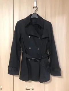 ⑦OZOC★ハーフコート⭐︎トレンチ ブラック