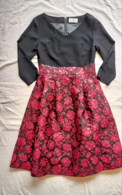 GRACE CONTINENTAL 花柄ひざ丈ワンピース　サイズ36　S