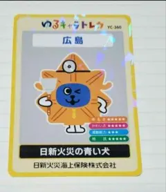 ゆるキャラトレカ YC-355 日新火災海上保険株式会社 日新火災の青い犬