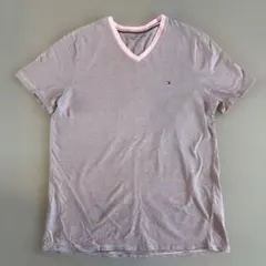 メンズ　Tommy Hilfiger ストライプ VネックTシャツ　Mサイズのサムネイル