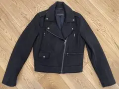 バナナリパブリック　バナリパ　ヴィーガンスエード ライダースジャケット