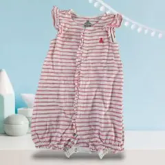 baby GAP ストライプロンパース 12-18ヶ月