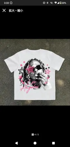 音楽アーティスト グラフィックTシャツ ホワイト