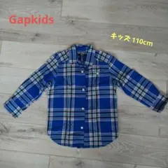 美品【Gapkids】キッズ チェック長袖シャツ 110cm 男の子