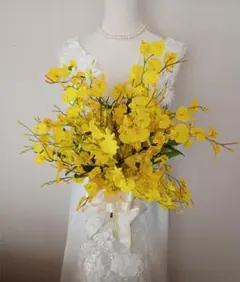☘オンシジューム（造花）のブーケ・ブートニア☘　ウェディング　前撮り