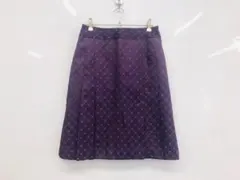 リューデベー　Rue de B　ダイヤモンドプリーツスカート　3　紫　パープルのサムネイル